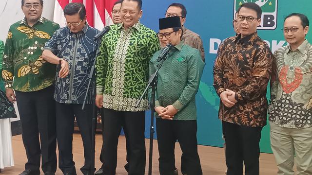 Ketua Umum (PKB) Muhaimin Iskandar alias Cak Imin menerima kunjungan Pimpinan Majelis Permusyawaratan Rakyat (MPR)