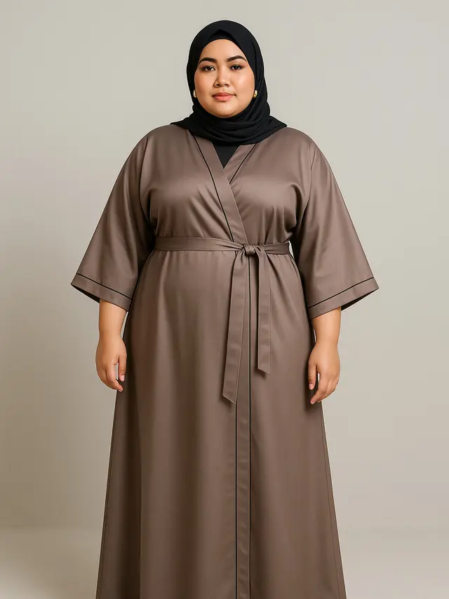 Model Gamis Simpel tapi Mewah untuk Orang Gemuk (Foto: ChatGPT)