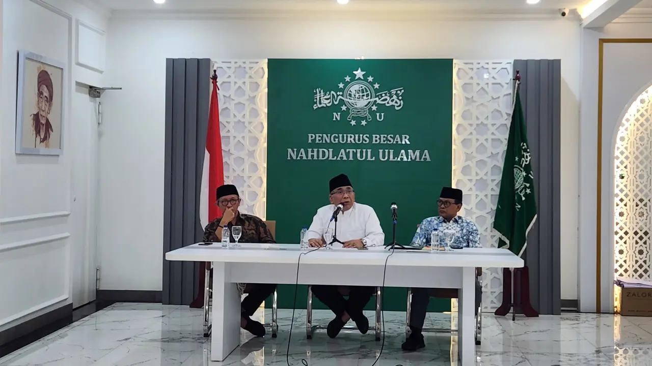 Ketua Umum Pengurus Besar Nahdlatul Ulama (PBNU) Yahya Cholil Staquf (Liputan6.com/Fachrur Rozie)