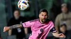Penyerang Inter Miami, Lionel Messi saat pertandingan sepak bola MLS melawan Real Salt Lake di Chase Stadium, Fort Lauderdale, Florida, 21 Februari 2024. (Chandan Khanna/AFP)