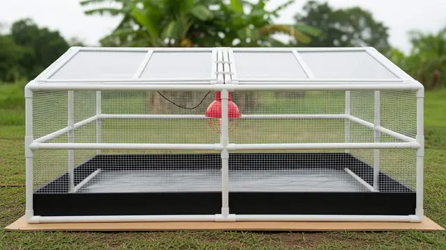 Ide Kandang Ayam dari Pipa PVC Anti Karat dan Mudah Dirakit