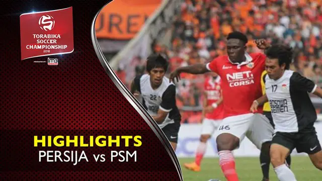 Video highlights TSC 2016 antara Persija Jakarta vs PSM Makassar yang berakhir dengan skor 0-1 di Stadion Manahan, Solo, Minggu (21/8/2016).