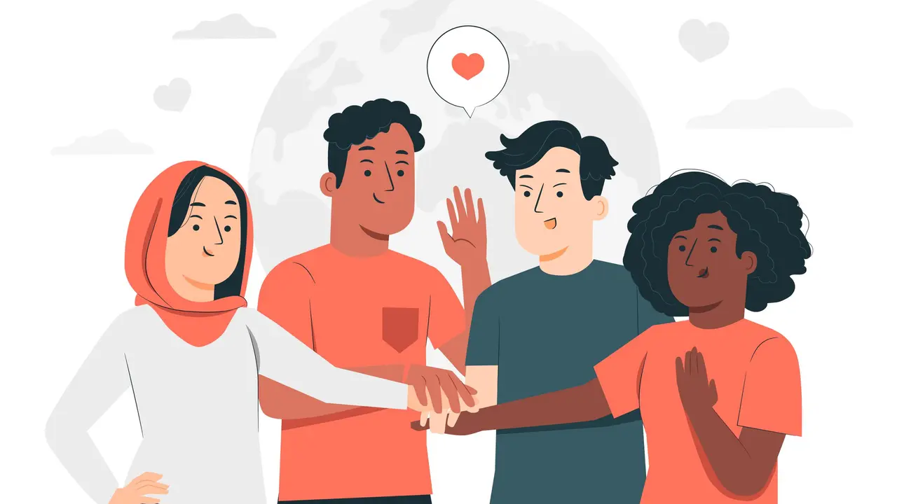 Ilustrasi solidaritas, kebersamaan