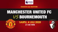 Banner Manchester United vs Bournemouth - Liga Inggris. (Triyasni)