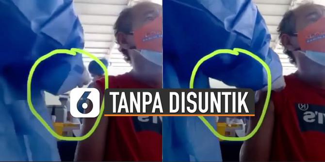 VIDEO: Viral Tusuk Jarum Tanpa Suntik Vaksin, Ini Faktanya