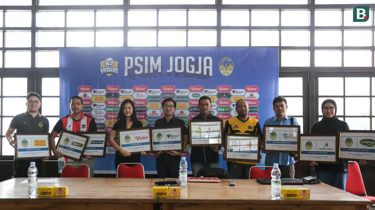 Foto: Deretan Sponsor Mentereng yang Akan Mendukung Perjuangan PSIM Yogyakarta di Liga 2 2022, Bola.com dan Bola.net Jadi Media Partner