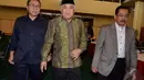 Zulkifli Hasan dan Din Syamsuddin saat menghadiri acara Halaqah Kebangsaan, Jakarta, Selasa (23/12/2014). (Liputan6.com /Andrian M Tunay)