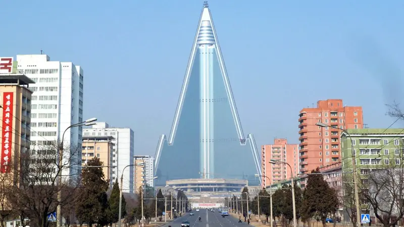 Ryugyong, Hotel Misterius di Korea Utara yang Terbengkalai