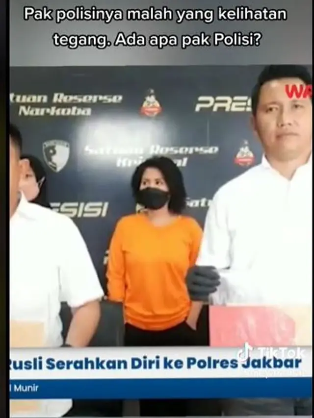 Gaya Tersangka Kasus Penipuan Natalia Rusli Saat Dirilis Polisi, Bajunya Tak Ada Tulisan Tahanan,Tanpa Borgol dan Bawa Kertas.