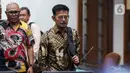 Sebelumnya, Syahrul Yasin Limpo didakwa dalam perkara kasus dugaan pemerasan dan gratifikasi di lingkungan Kementerian Pertanian (Kementan). (Liputan6.com/Angga Yuniar)