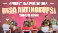 Pembentukan Percontohan Desa Antikorupsi di Indonesia Tahun 2022. (Foto: Dok. Kemendes PDTT)