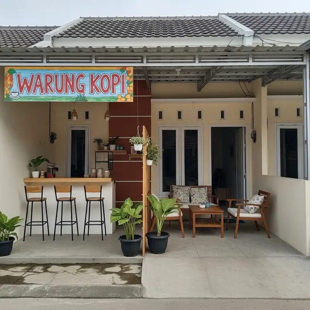 9 Desain Teras Multifungsi untuk Jualan Sekaligus Santai di Rumah Kecil, Solusi Cerdas