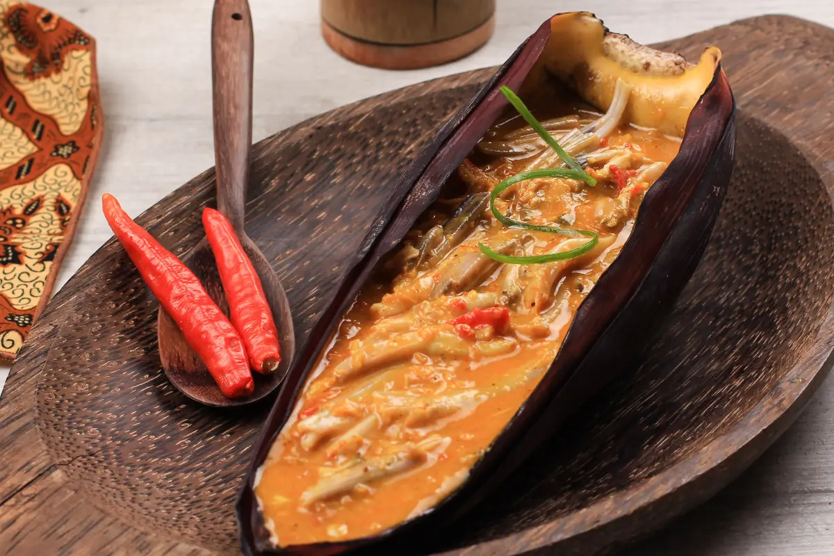 resep gulai jantung pisang