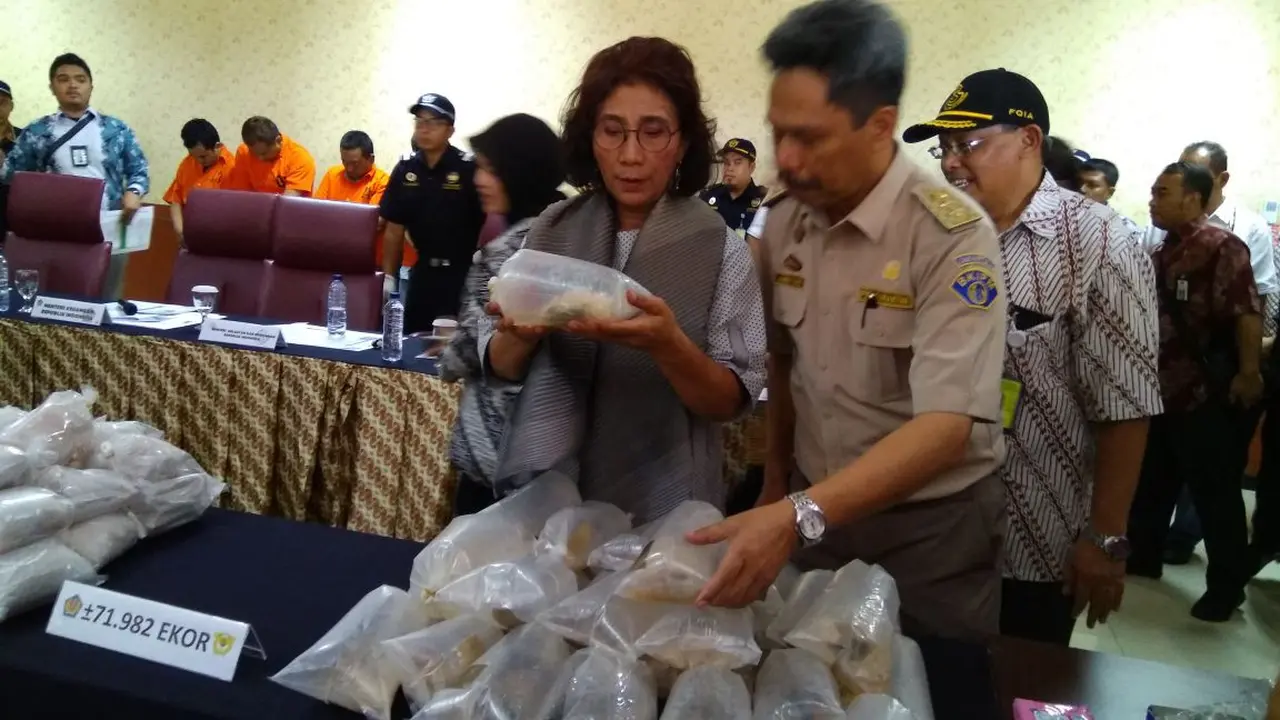 Menteri Kelautan dan Perikanan Susi Pujiastuti. (Liputan6.com/Pramita Tristiawati)
