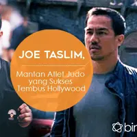 Joe Taslim, Mantan Atlet Judo yang Sukses Tembus Hollywood. (Desain: Muhammad Iqbal Nurfajri/Bintang.com)
