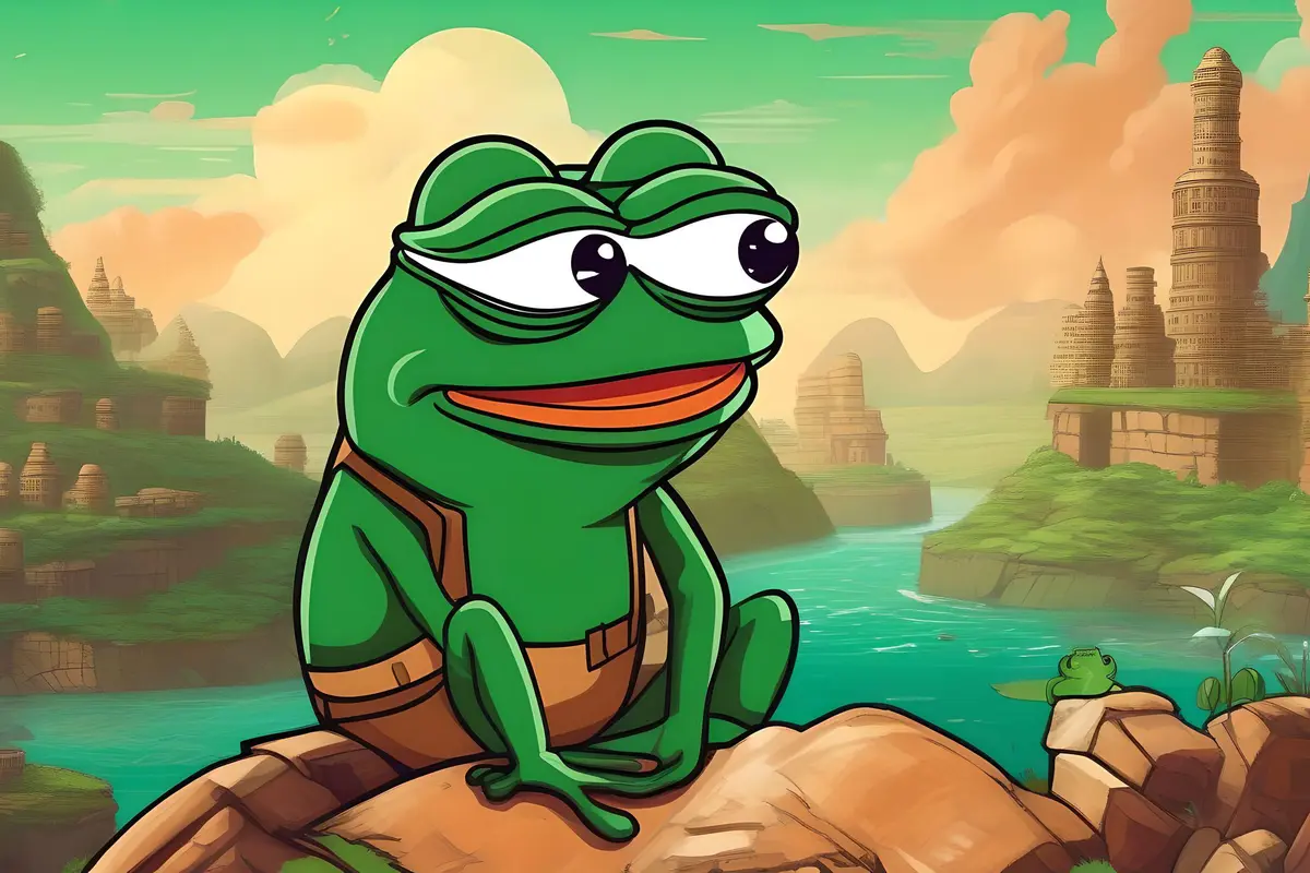 Ilustrasi Kripto PEPE Coin. (Foto By AI)