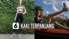 Remaja berusia 17 tahun yang berasal dari Texas, Amerika Serikat ini memiliki kaki dengan panjang mencapai 135, 3 sentimeter.