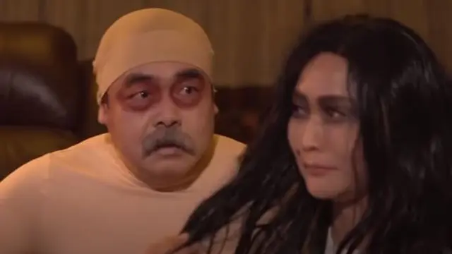 6 Momen Inul Daratista dan Suami Dandan Jadi Hantu, Hasilnya Bikin Pangling