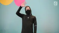DJ Alan Walker berpose saat konferensi pers Spotify on Stage di Jakarta, Jumat (12/10). DJ Alan Walker akan tampil pada acara yang bertajuk ‘Spotify on Stage’ di JIEXPO, Kemayoran Jumat (12/10) malam nanti.  (Liputan6.com/Faizal Fanani)