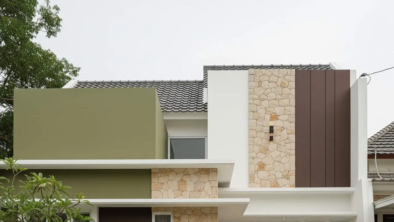 Kombinasi Warna Cat Rumah Minimalis yang Cocok dengan Batu Alam