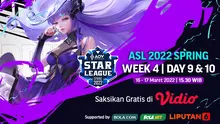 Link Live Streaming AOV Spring Series 2022 di Vidio Pekan Keempat, 16&17 Maret 2022. (Sumber : dok. vidio.com)