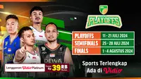 Jadwal Siaran Langsung IBL Tokopedia 2024 Babak Playoff di Vidio. (Sumber: dok. vidio.com