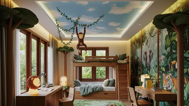 Desain Kamar Anak dengan Tema Petualangan