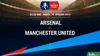 Piala FA: Arsenal Vs Manchester United (Bola.com/Adreanus Titus)