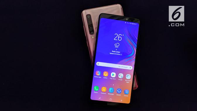 Penampakan smartphone Samsung Galaxy A9. Liputan6.com/ Jeko Iqbal Reza