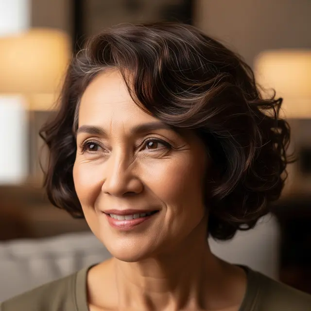 Model Rambut Pendek Wanita Usia 50 Tahun ke Atas