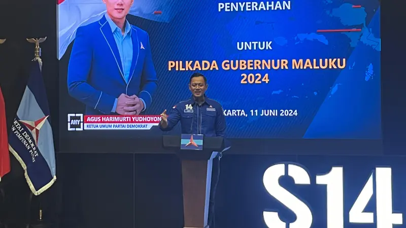 Ketua Umum (Ketum) Partai Demokrat Agus Harimurti Yudhoyono (AHY)  di  DPP Partai Demokrat, Jakarta Pusat, Selasa (11/6/2024).