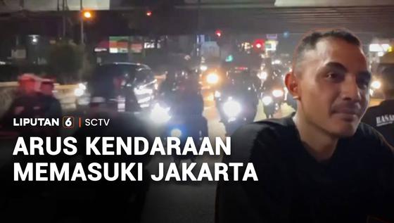 Arus Balik, Antrean Kendaraan Memasuki Jakarta