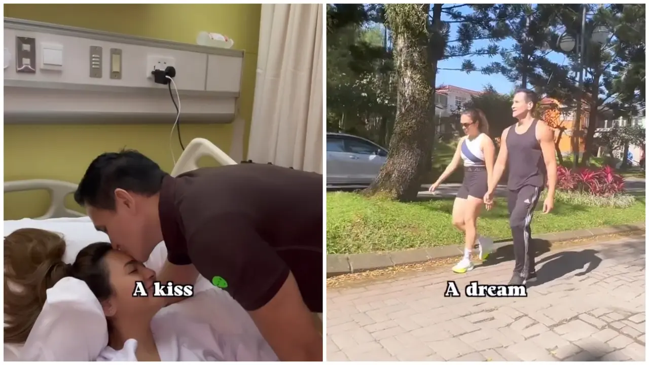 Marcelino Lefrandt dan Violenzia Jeanette bagikan momen romantis (Foto: Instagram @violenziajean)