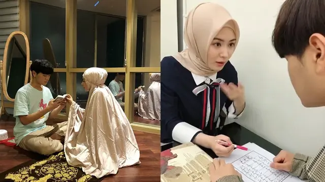 6 Momen Ayana Moon Ajari Sang Adik Mengaji, Penuh Kehangatan