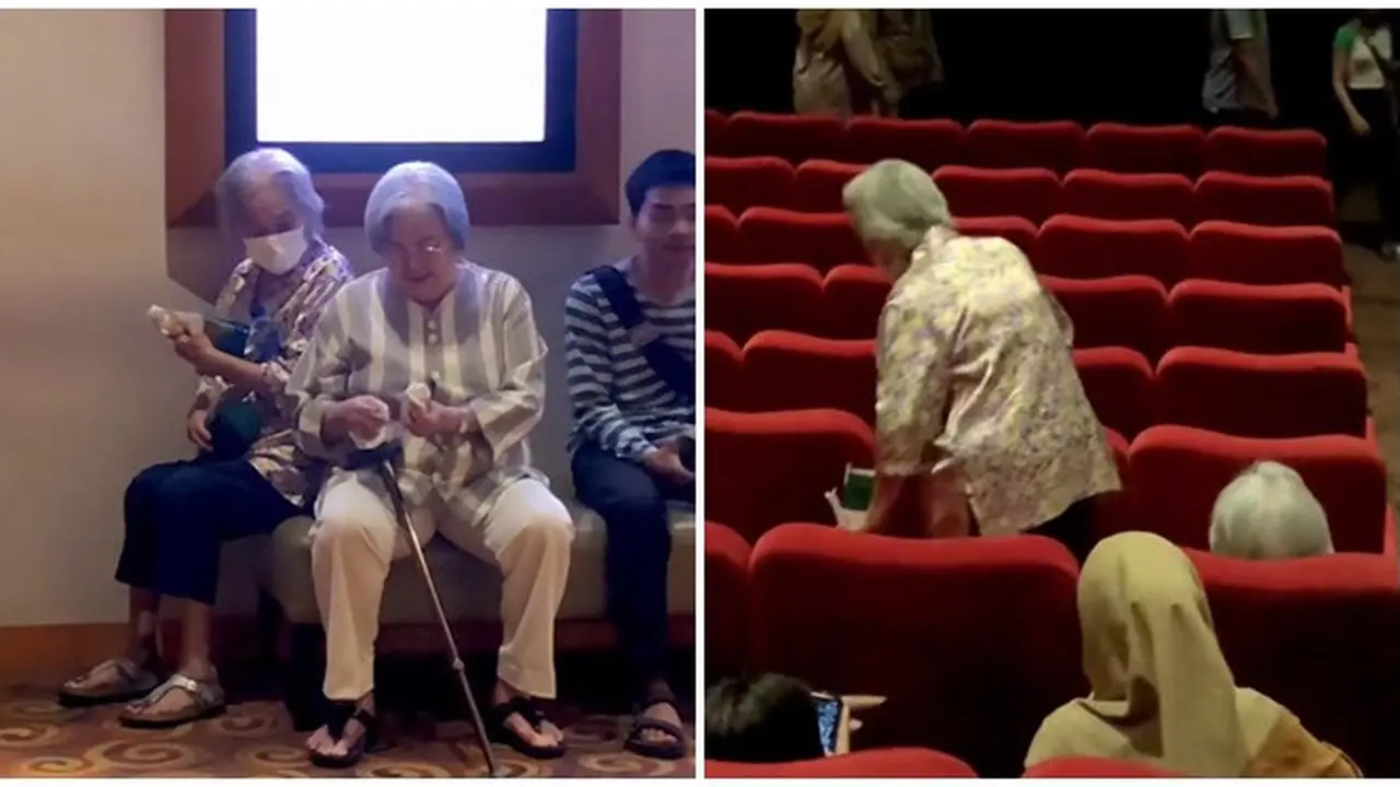 Viral Momen Lansia Nonton Bioskop Bareng, Pamer Kekompakan di Usia Senja