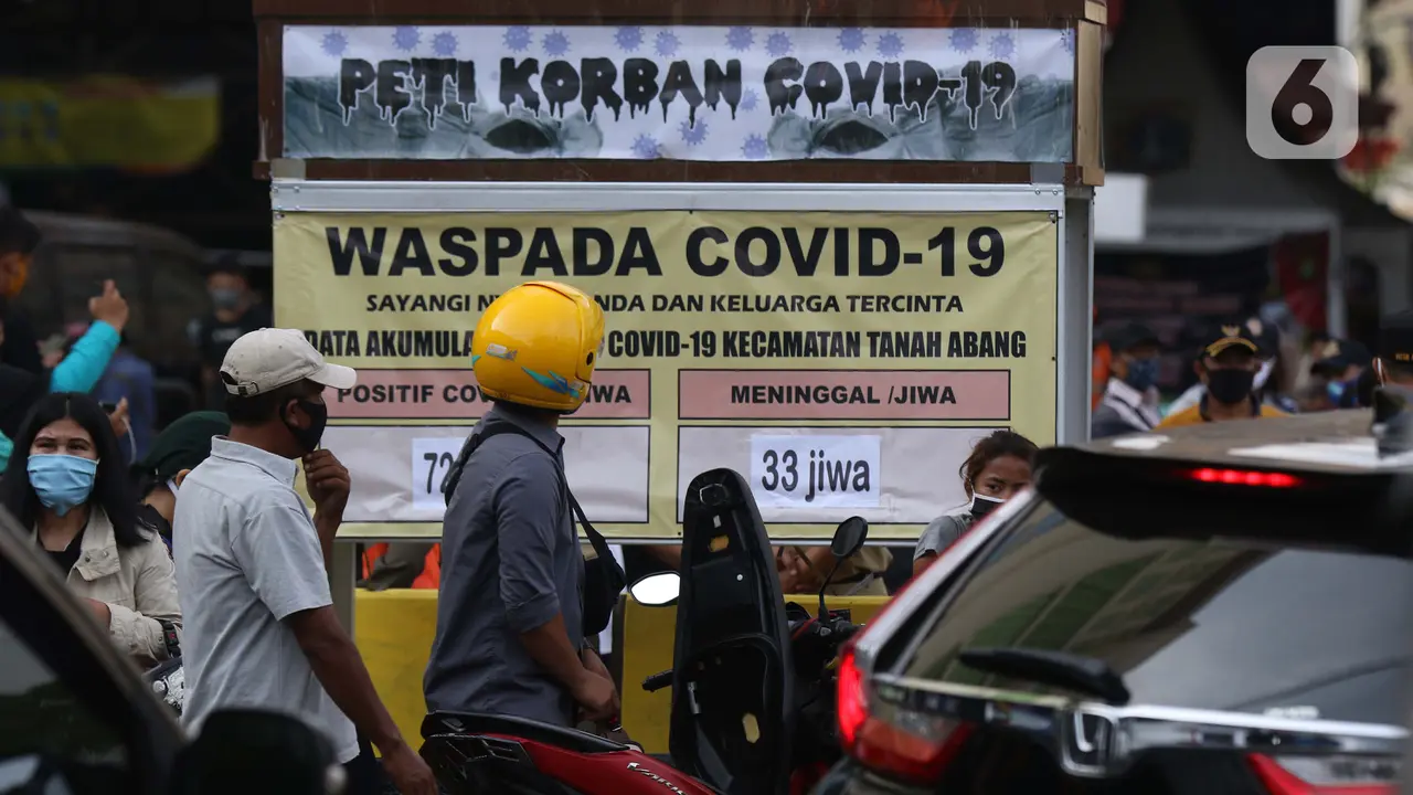 Kecamatan Tanah Abang Pajang Peti Mati COVID-19
