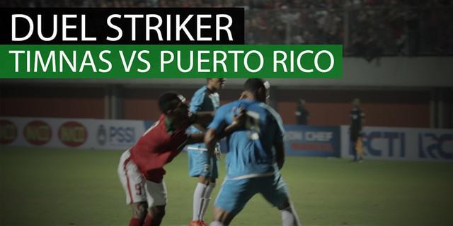 VIDEO: Duel Kasar Striker Timnas Indonesia Vs Penyerang Puerto Rico