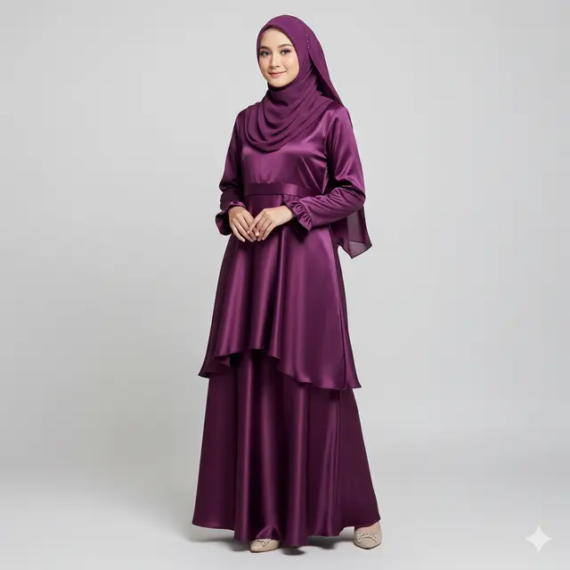Model Gamis Syari Pesta Mewah. Gemini
