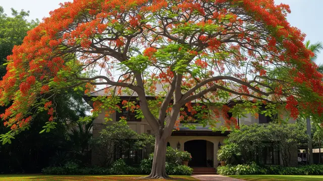Jenis Pohon untuk Depan Rumah yang Bisa Membuat Udara Lebih Dingin saat Siang (Image by Gemini AI)