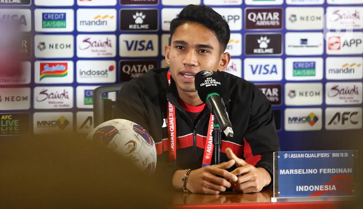 Menghadapi Bahrain di Stadion Utama Gelora Bung Karno, Jakarta, Timnas Indonesia optimistis meraih poin penuh. (Liputan6.com/Angga Yuniar)