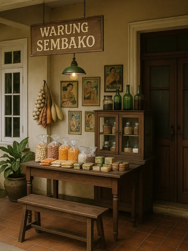 Desain Warung di Teras Rumah yang Rapi dan Estetik