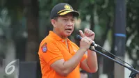 Kapolda Metro Jaya, Inspektur Jenderal Tito Karnavian saat launching Segway di Car Free Day, Bundaran HI, Jakarta, Minggu (13/9/2015). (Liputan6.com/Gempur M Surya)