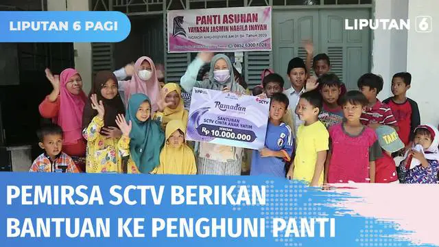 Sebanyak 50 penghuni Panti Asuhan Jasmin Inayah Padang, yang terdiri dari yatim piatu, anak terlantar karena perceraian orang tua, hingga orang tua yang mengalami gangguan jiwa berkumpul di sini. Untuk meringankan beban pengurus panti, Pemirsa SCTV m...