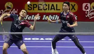 Ganda putra Indonesia Fajar Alfian/Muhammad Rian Ardianto memastikan lolos ke babak semifinal Indonesia Open 2025. (Liputan6.com/Herman Zakharia)