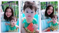 Bocil Menggemaskan, 5 Potret Viral Baby Biel Anak Denny Sumargo dan Olivia Allan Makan Semangka