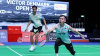 Ganda putra Indonesia Muhammmad Rian Ardianto/Rahmat Hidayat&nbsp;lolos ke perempat final Denmark Open 2025&nbsp;usai mengalahkan Takuchi Nomura/Yuichi Shimogami dari Jepang dengan rubber game 21-15, 16-21, dan 21-17 di Jyske Bank Arena, Jumat (17/10) dini hari WIB.&nbsp;(foto: PBSI)