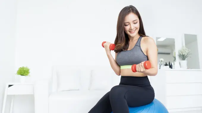 perempuan berolahraga