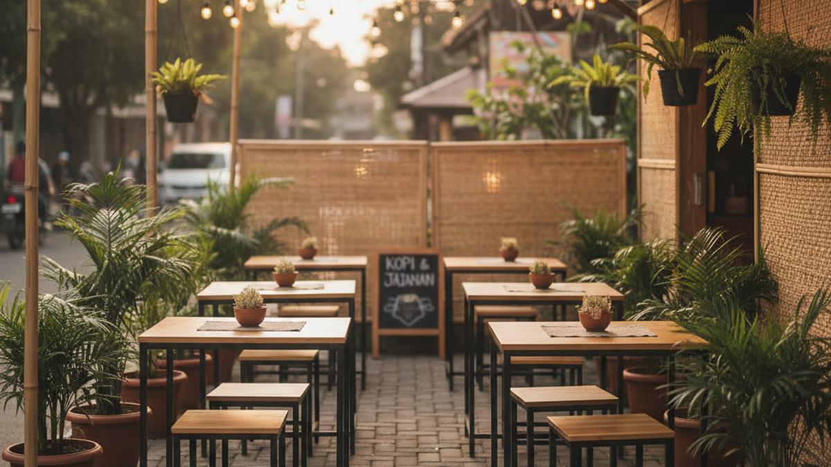 8 Desain Warung Makan Outdoor Lahan Sempit, Inspirasi Memaksimalkan Ruang Terbatas