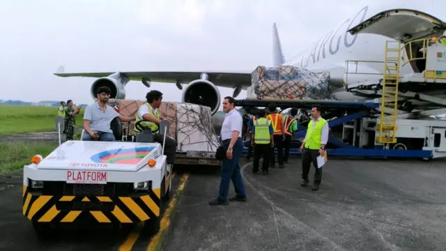 Pesawat Saudi Arabian (SV) yang mengangkut kargo milik Kerajaan telah mulai berdatangan lebih awal ke Bandara Halim Perdanakusuma dan Bandara Ngurai Rai. (Dok: JAS)