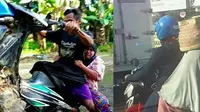 Kumpulan Potret Kocak Ibu-Ibu Dibonceng Naik Motor (ist)